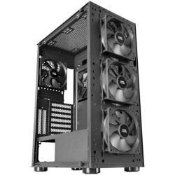 Mars Gaming MCB Schwarz, PC Gaming ATX XL Gehäuse, Custom Premium Edition, Modularer Zweikammer Aufbau