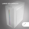 Mars Gaming MCB Schwarz, PC Gaming ATX XL Gehäuse, Custom Premium Edition, Modularer Zweikammer Aufbau