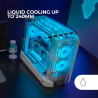 Mars Gaming MCB Schwarz, PC Gaming ATX XL Gehäuse, Custom Premium Edition, Modularer Zweikammer Aufbau