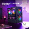 Mars Gaming MCB Schwarz, PC Gaming ATX XL Gehäuse, Custom Premium Edition, Modularer Zweikammer Aufbau