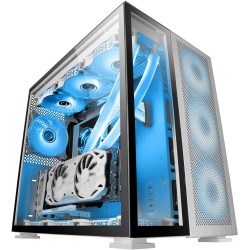 Mars Gaming MCB Schwarz, PC Gaming ATX XL Gehäuse, Custom Premium Edition, Modularer Zweikammer Aufbau