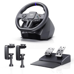 PXN V900 Gen2 Gaming Lenkrad PC, 270°/900° Lenkrad und Pedale mit Vibration, Lenkrad für Xbox One, Xbox Series X/S, PC, PS3,