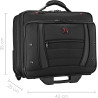 WENGER Synergy Laptop Trolley Damen & Herren, Business Trolley, 15,6 Zoll Notebook, 24 l, Organizer, Büro Reisen, Schwarz,