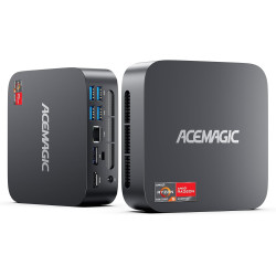 ACEMAGIC Kron Mini K1 Mini PC, AMD Ryzen 5 7430U (Äquivalent zu 5850U, 6C/12T, Bis zu 4.3Ghz),16GB DDR4 512GB M.2 SSD Windows 11