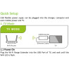 300 Mbps USB-WLAN-Extender, effizientes, platzsparendes Design für Smart-TVs und Netzwerk-Player mit WPS-Modus AI Affiliate