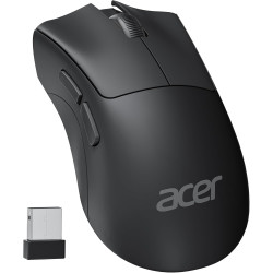 acer Funkmaus für Laptop, 1200 DPI Ergonomische Maus Kabellos für Büro mit 2,4GHz USB A Empfänger, 5 Tasten USB Funkmaus,