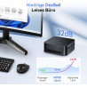 Blackview MP80 Mini PC Win11 Pro 16GB DDR5 RAM 512GB M.2 SSD, Intel Alder Lake N97 (bis zu 3,6 GHz), 4K-Dreifachdisplay/WiFi 5,