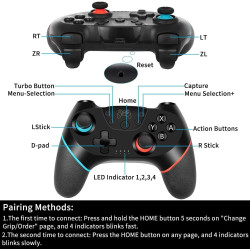 UPDATE-VERSION Controller für Switch/Switch 2/Lite/OLED, Controller für Switch Pro mit Aufwachen, Wireless Controller für Switch