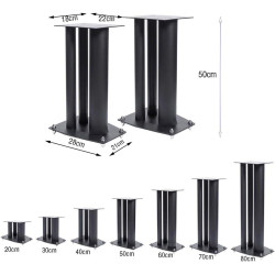 Verstellbare Metall-Lautsprecherständer für Heimkino, Design mit mehreren Höhen für Surround-Sound-Systeme, ideal für Musik und