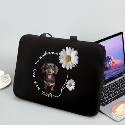 Poceacles Laptop-Hülle für Schule, Tablet, Schultertasche, Tragetasche für Damen, Neopren, Netbook/Ultrabook, schützende