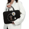 Poceacles Laptop-Hülle für Schule, Tablet, Schultertasche, Tragetasche für Damen, Neopren, Netbook/Ultrabook, schützende