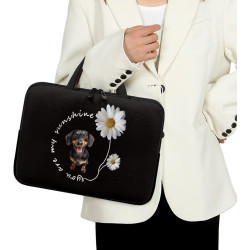 Poceacles Laptop-Hülle für Schule, Tablet, Schultertasche, Tragetasche für Damen, Neopren, Netbook/Ultrabook, schützende