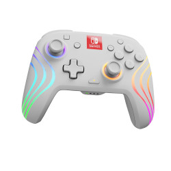 PDP Official Afterglow Wave Wireless Controller Nintendo Switch - White