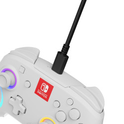 PDP Official Afterglow Wave Wireless Controller Nintendo Switch - White