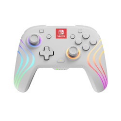 PDP Official Afterglow Wave Wireless Controller Nintendo Switch - White