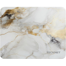 TECKNET Mauspad, 280 x 210 mm Gaming Mousepad mit Wasserdicht und Rutschfester Gummi für PC-Büro, Arbeit, Gaming, Studium,