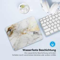 TECKNET Mauspad, 280 x 210 mm Gaming Mousepad mit Wasserdicht und Rutschfester Gummi für PC-Büro, Arbeit, Gaming, Studium,