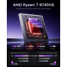 ACEMAGIC Warlord Mini S3A Mini PC, AMD R7 8745HS (bis zu 4,9 GHz) Radeon 780M, 32GB DDR5 RAM 1TB NVME PCIe 4 SSD, Micro Desktop