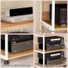 3-stöckiger Eck-TV-Ständer – Holz-AV-Media-Regal für Heimkino, Audio-Video-Rack, Komponentenschrank, CD/DVD/Plattenspieler,