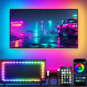httpsmp TV LED Lichter, 4M TV LED Lichter für 40-65 Zoll, LED TV Hintergrund mit Bluetooth Funktion - RGB Farbwechselnder