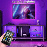 httpsmp TV LED Lichter, 4M TV LED Lichter für 40-65 Zoll, LED TV Hintergrund mit Bluetooth Funktion - RGB Farbwechselnder