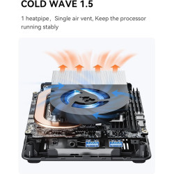 MINIS FORUM Mini-PC NAB9 Intel Core i9-12900HK Prozessor bis zu 5,0 GHz, 14C/20T, 32 GB RAM 1 TB SSD, Dual 2,5G LAN