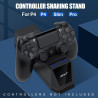 ARyee PS4 Controller Ladestation, Ladegerät für PS4 Controller, Duale Ladestation mit USB-Ladekabel für Playstation4/PS4/PS4
