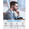 New bee Bluetooth Headset Wireless Freisprech Telefon mit Dual Mic V5.0 Freisprech-Bluetooth-Ohrhörer mit 20 Stunden Sprechzeit