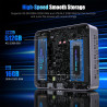 Trycco WI-6 Mini PC 13th Gen N150 (3,6 GHz), 16GB RAM/ 512GB SSD, DDR4/Type-C/Dual HDMI, Mini-Desktop-Computer WiFi5 4K/60Hz