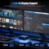 Trycco WI-6 Mini PC 13th Gen N150 (3,6 GHz), 16GB RAM/ 512GB SSD, DDR4/Type-C/Dual HDMI, Mini-Desktop-Computer WiFi5 4K/60Hz