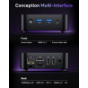ACEMAGIC V1 Mini PC Intel Alder Lake-Ν95(4C/4T, bis zu 3,4 GHz), 16GB DDR4 512GB M.2 SSD Micro Computer Desktop PC, Gigabit