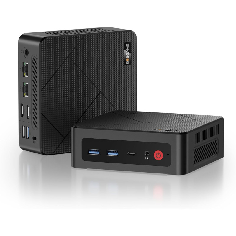 BOSGAME E2 Windows 11 Pro Business Mini-PC AMD Ryzen 5 3550H, 4 Kerne, 8 Threads, bis zu 3,7 GHz, 16 GB DDR4 RAM, 512 GB SSD,