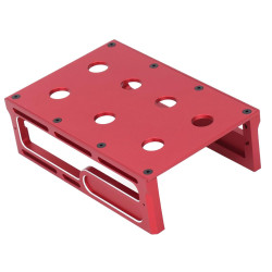 Lybunair Aluminiumlegierung RC Auto Arbeitsständer Reparaturstation, RC Car Reparatur Workstation mit Schraubablage für 1/8 1/10