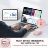 TECKNET Bluetooth Maus, 4000 DPI Maus Kabellos (Tri-Mode: BT 5.0/3.0+2.4GHz) Funkmaus mit USB-Empfänger, Ergonomische Tragbare
