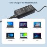 Universal-Ladegerät 90 W Laptop kompatibel mit Lenovo Dell HP Acer ASUS Toshiba Samsung Notebook Ultrabook Chromebook, Netzkabel