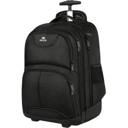 MATEIN Business Trolley Reiserucksack mit Rollen, Groß Rolling 17 Zoll Laptop Rucksack Reisetasche mit Rädern Herren Handgepäck