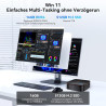 Blackview MP60 Mini PC Win 11 Pro, Intel Twin Lake N150, 16GB DDR4 RAM 512GB M.2 SSD, 4K@60HZ UHD Dual Display HDMI, Dual