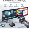 Blackview MP60 Mini PC Win 11 Pro, Intel Twin Lake N150, 16GB DDR4 RAM 512GB M.2 SSD, 4K@60HZ UHD Dual Display HDMI, Dual