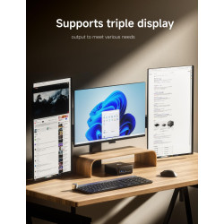 MINIS FORUM UM760 Slim Mini PC, AMD Ryzen 5 7640HS Mini Computer (6C/12T, bis zu 5.0GHz), 32GB DDR5 RAM und 1TB SSD PCIe 4.0,