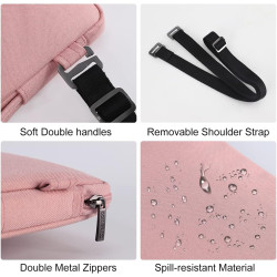 DOMISO Laptoptasche 14 zoll Laptop Hülle Tasche Kompatibel mit 15 Zoll MacBook Air M4/A3241 M3/A3114 M2/A2941,Wasserabweisend