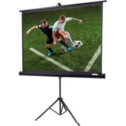 OVERMAX Tripod Screen 60” EIN Projektionsschirm mit Stativ 60 Zoll 116×87 cm Dreibein-Stativ, automatisches federbelastetes