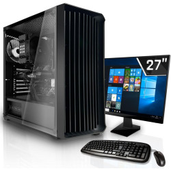 SYSTEMTREFF Office Komplett PC Set Intel Core i5-12400 6x4.4GHz | UHD 730 4K HDMI DX12 | 1TB M.2 NVMe | 32GB DDR4 RAM | WLAN
