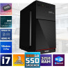 Desktop PC Mit Windows 11 Pro, Intel Core i7, 32GB RAM, 1024GB NVME SSD, 250 Watt Stromversorgung, HDMI Adapter Inklusive.