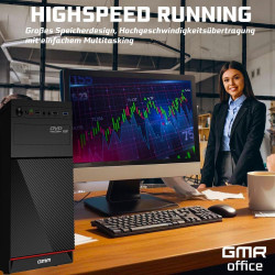 Desktop PC Mit Windows 11 Pro, Intel Core i7, 32GB RAM, 1024GB NVME SSD, 250 Watt Stromversorgung, HDMI Adapter Inklusive.