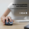 TECKNET Silent Kabellose Maus, Wiederaufladbar Funkmaus 4800 DPI, 2,4 GHz Optische Computer Maus für Laptop, PC, Mac, 6 Tasten,