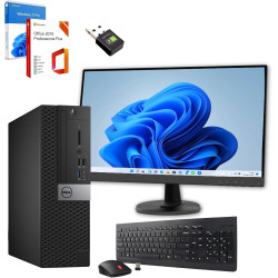 Bundle Computer SFF | Intel Core i7 | RAM 32 GB | SSD 1 tera | Win 11 Pro + Monitor 27 Zoll FullHD + Kit Maus und Tastatur