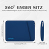 RAINYEAR 13 Zoll Laptop Hülle für MacBook Air 13,6 Zoll M4 M3 M2 2025 2024 2023 2022, 14 Zoll MacBook Pro M4 M3 M2 M1 Zubehör