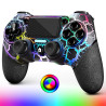 AceGamer Wireless Controller für PS4, Game Controller kompatibel mit PS4/Pro/Slim/PC Gamepad mit Turbo/Zurück Taste/Dual