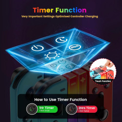 Wenocally Switch-Controller-Ladestation, kompatibel mit Nintendo Switch für Joy-Con und OLED-Modell-Controller mit 6
