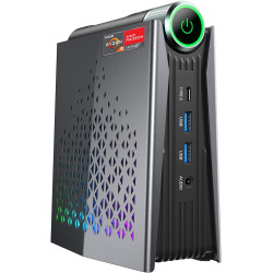 ACEMAGICIAN S3A Mini PC Gaming,AMD Ryzen 7 8745HX (8C/16T,bis zu 4,9 GHz),16GB DDR5 5600MHz 512GB NVME PCIe4.0 SSD,Radeon 780M,
